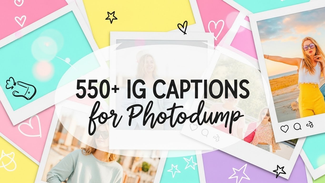Ig captions for photodump