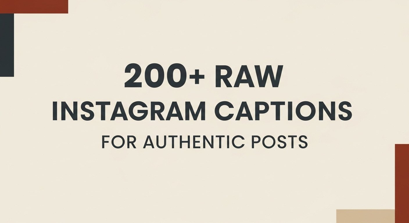 Raw instagram captions