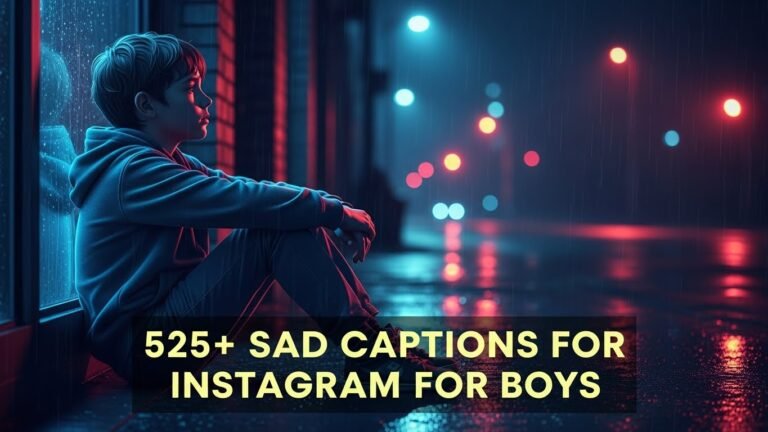 Sad Captions for Instagram for boys