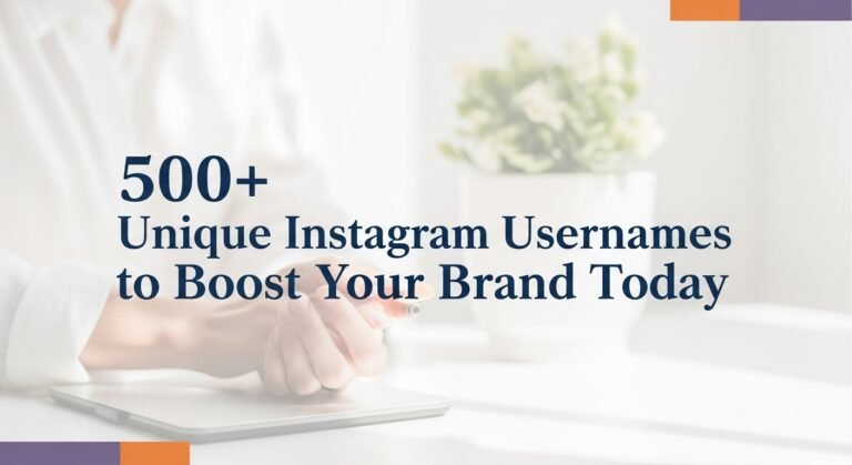 Unique Instagram usernames