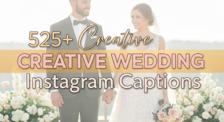 creative wedding Instagram captions