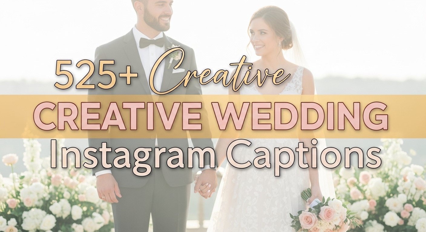 creative wedding Instagram captions