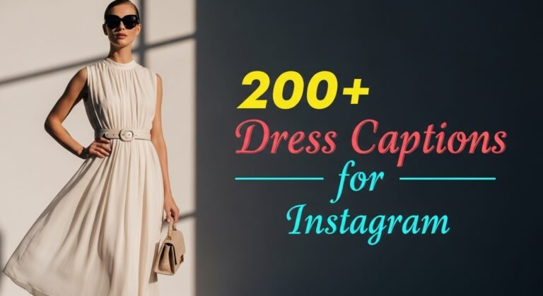 dresses captions for Instagram