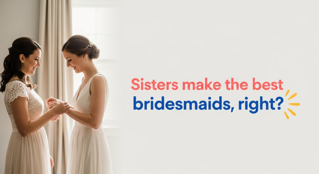 Funny Wedding Captions for Sister