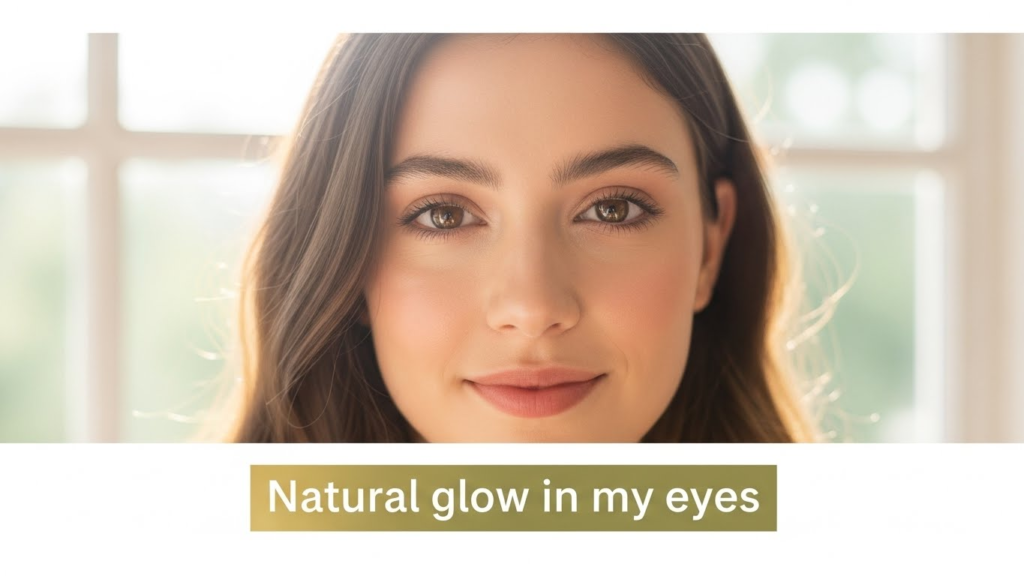 Natural Beauty Eyes Captions for Girls