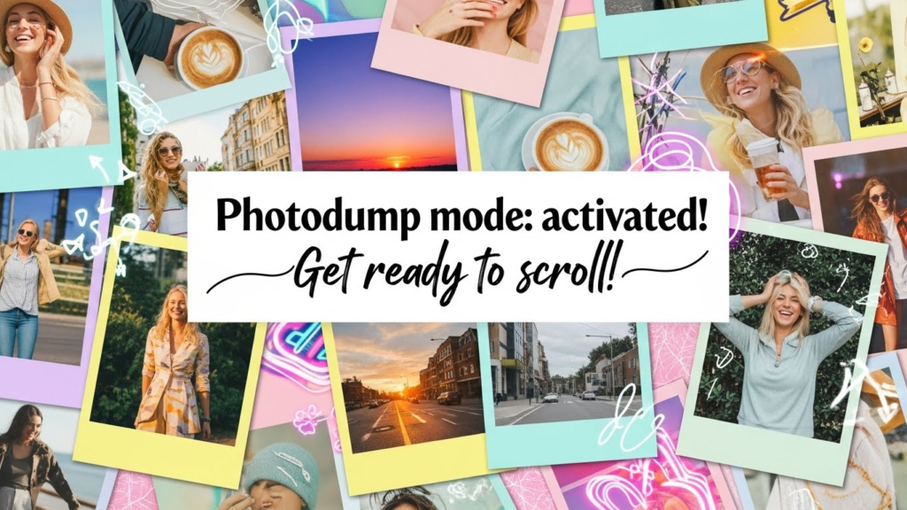 Creative IG captions for photodump