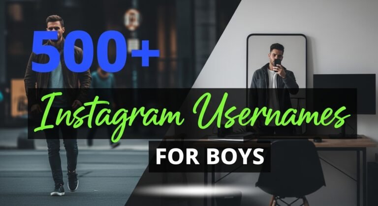 Instagram usernames for boys