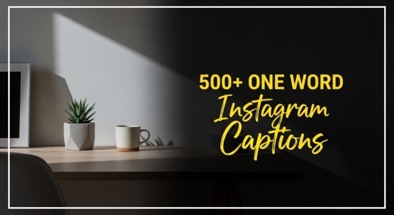 one word instagram captions