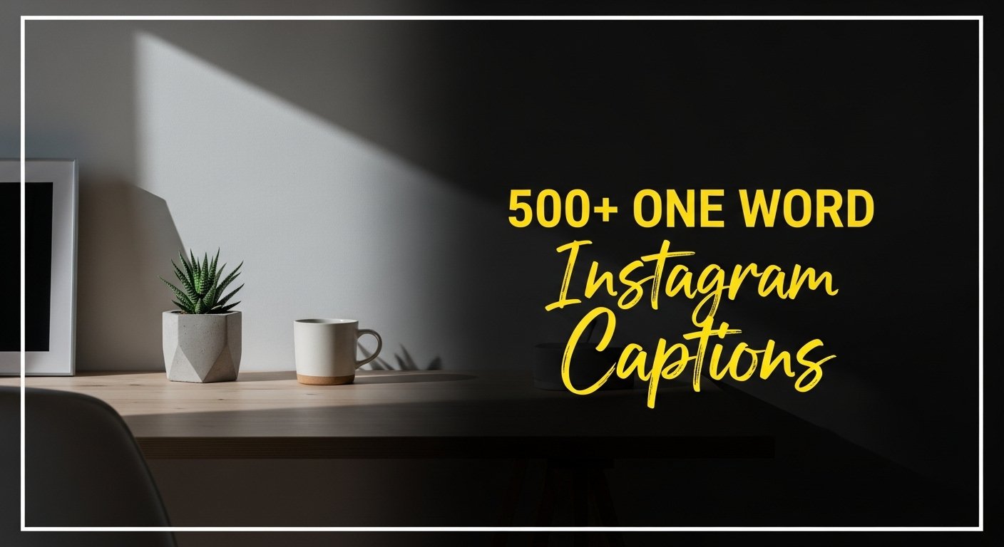 one word instagram captions