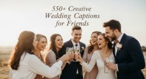 wedding captions for friends