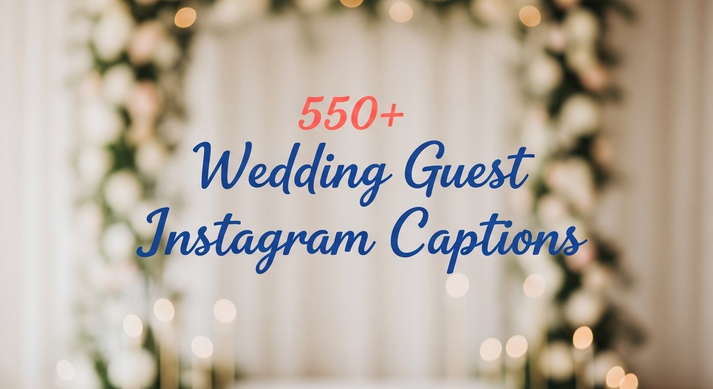 wedding guest Instagram captions