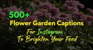FLOWER GARDEN CAPTIONS
