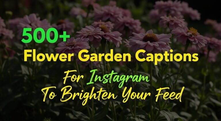 FLOWER GARDEN CAPTIONS