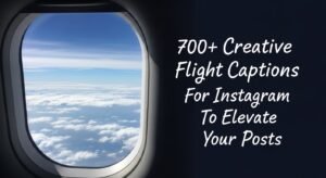 Flight captions for Instagram