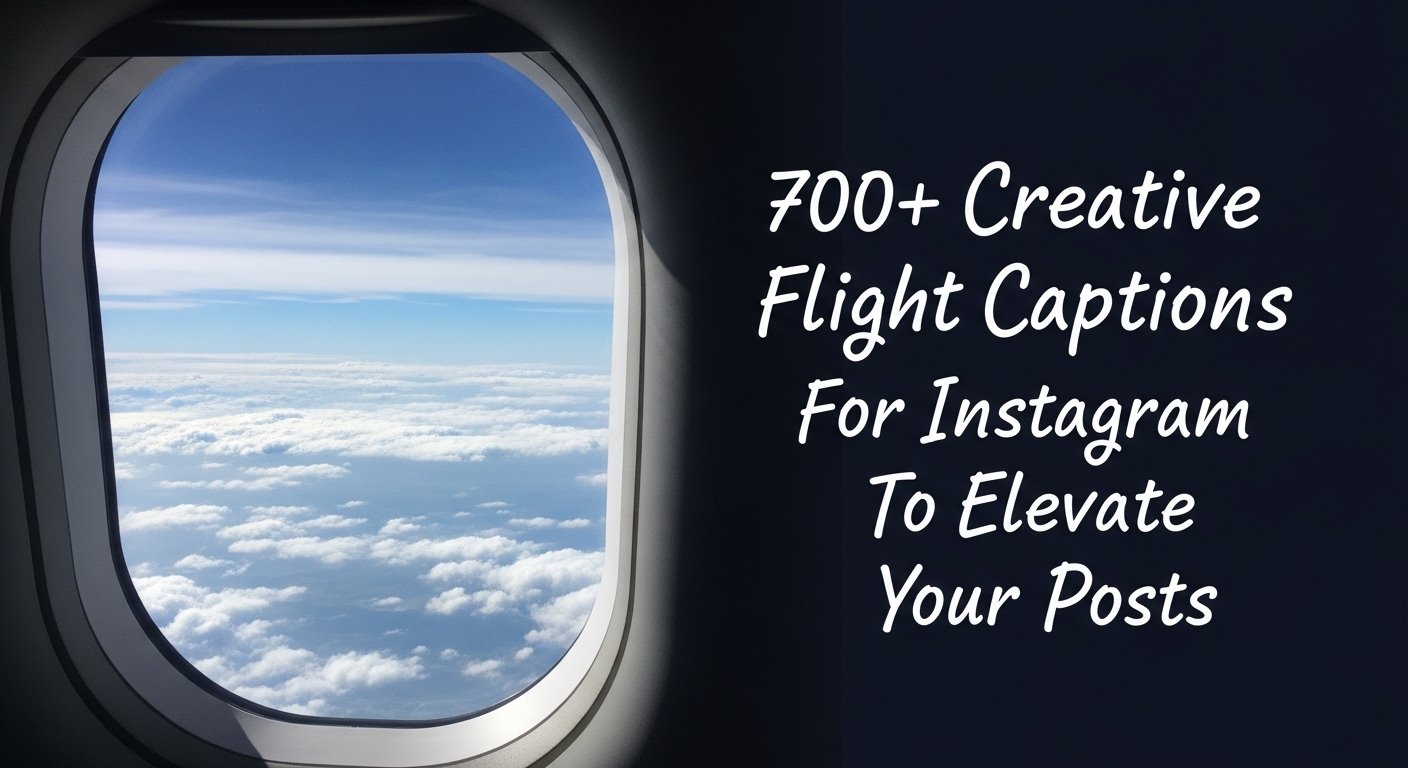 Flight captions for Instagram