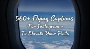 flying captions for Instagram