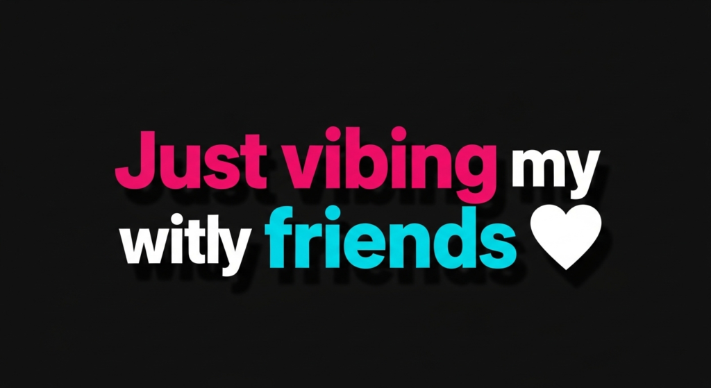 Just vibing with my friends 💖