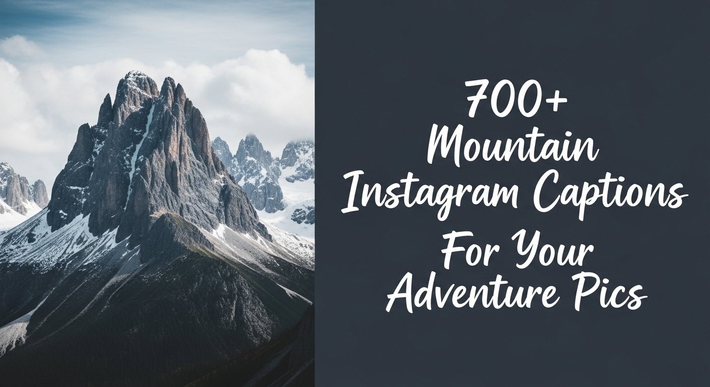 mountain Instagram captions