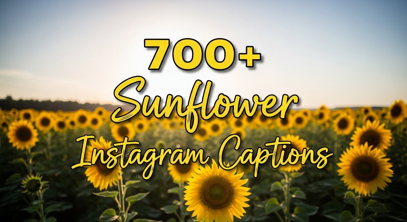 sunflower Instagram captions