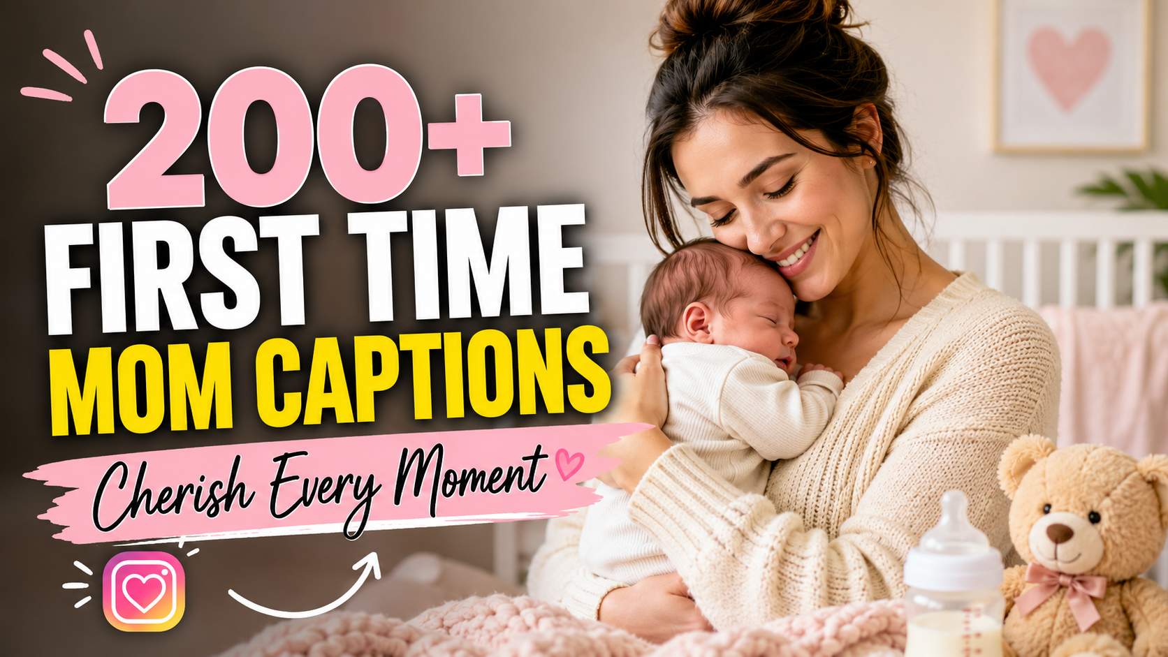 First time mom captions