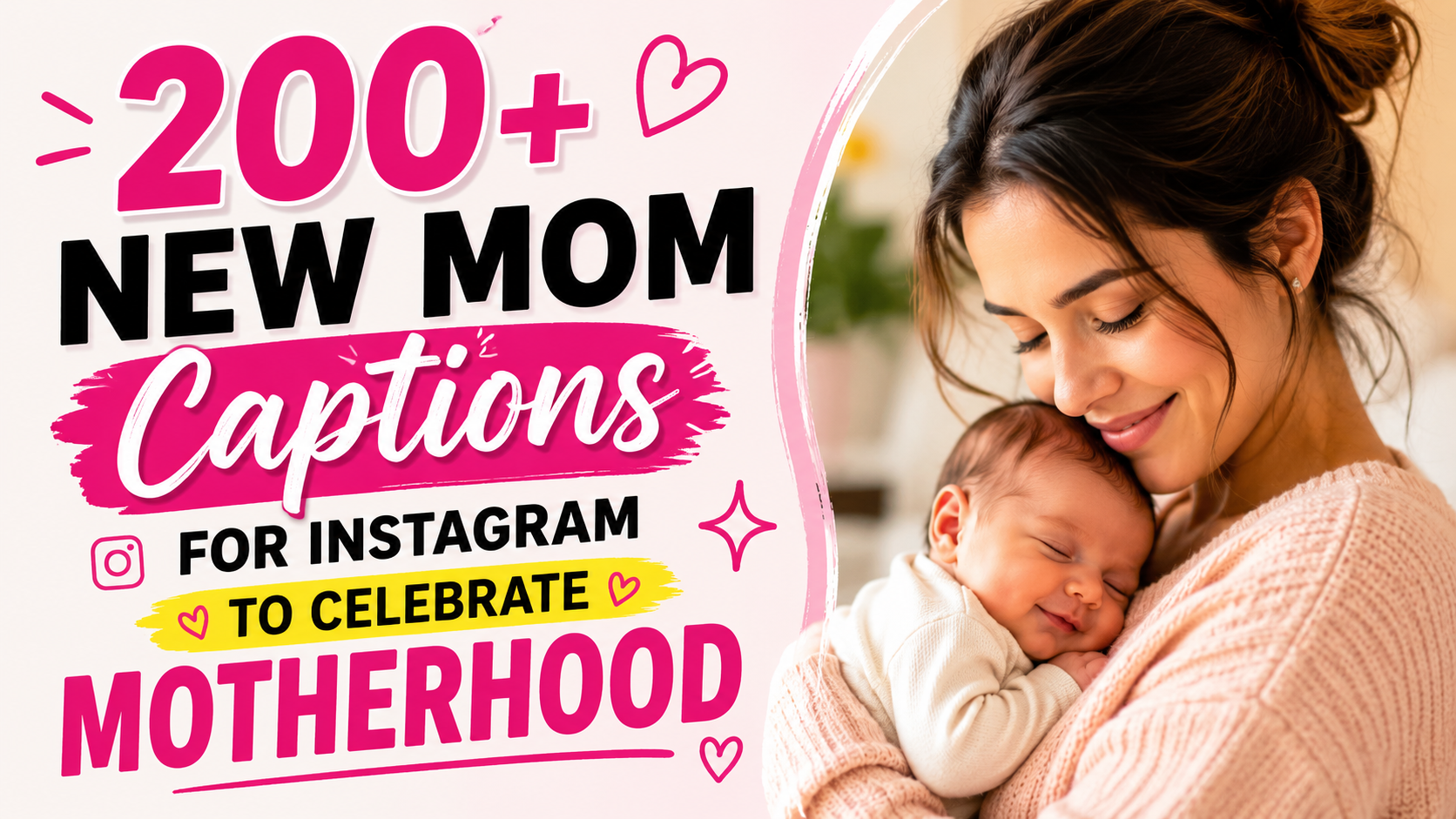 New mom captions