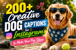 dog captions