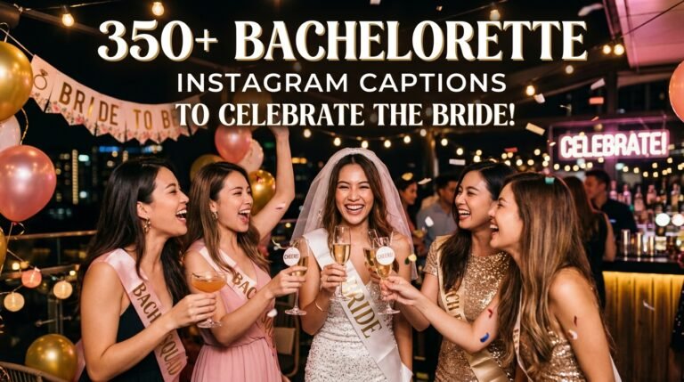 350+ Bachelorette Instagram Captions to Celebrate the Bride