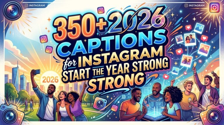 350+ 2026 Captions for Instagram to Start the Year Strong