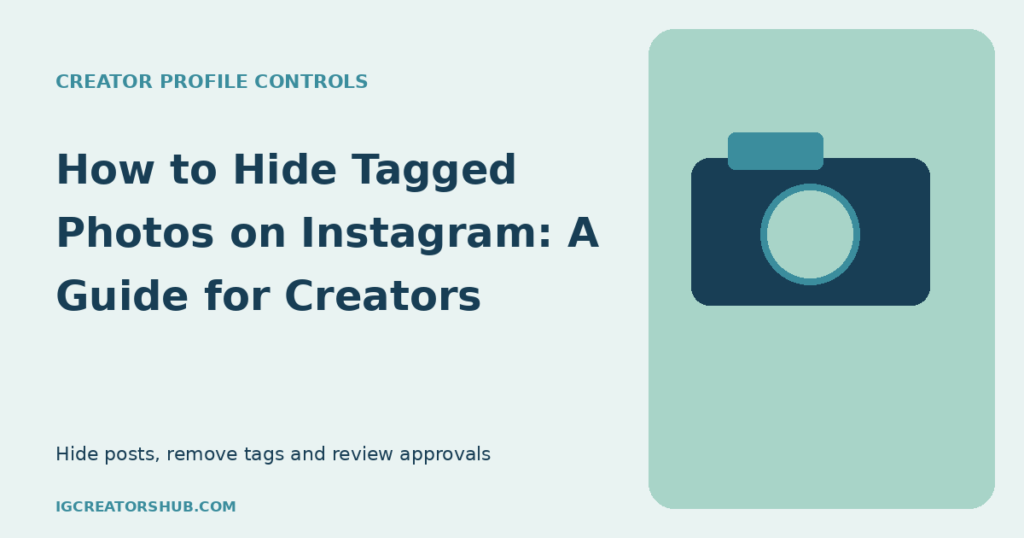 How to hide tagged photos on Instagram illustrated guide for creators